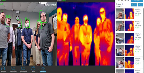 30 Person Thermal Image Body Temperature Camera TMT30