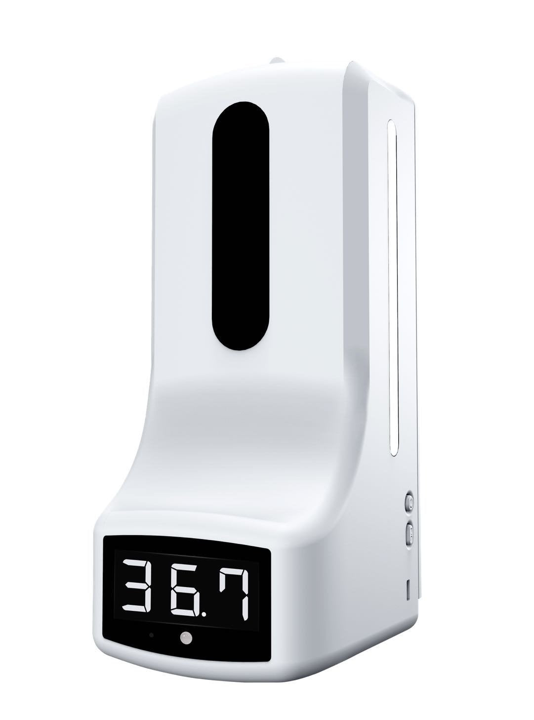 Touchless Thermometer with Hand Sanitizer station - TMT3HS